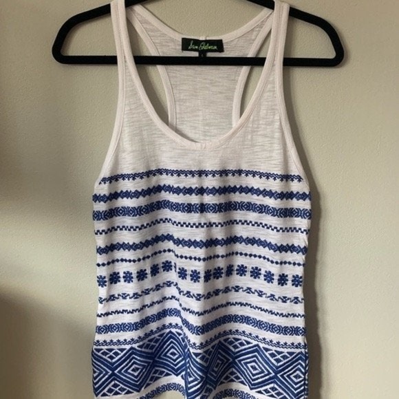 Sam Edelman White & Blue Tank Top - Picture 7 of 7